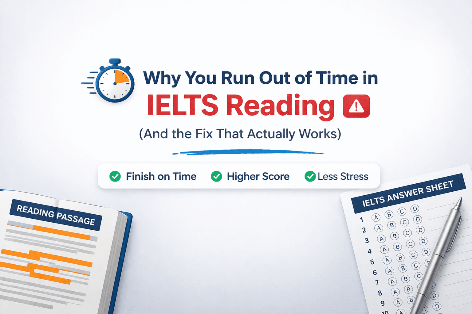 Why You Run Out of Time in IELTS Reading (And the Fix That Actually Works)