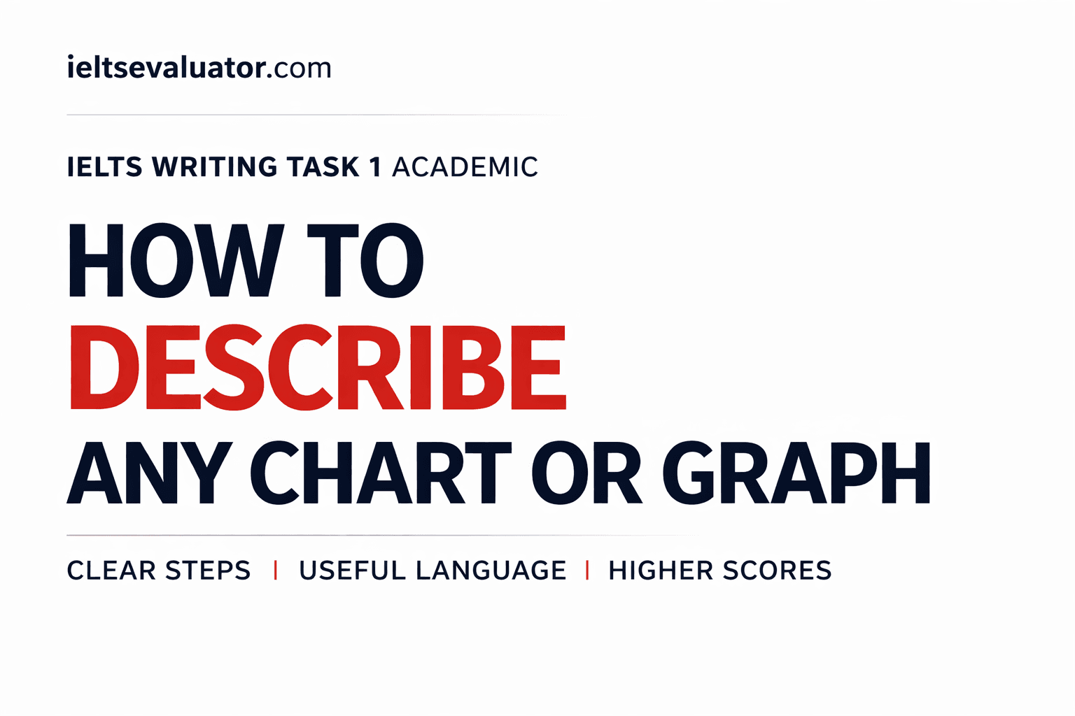 IELTS Writing Task 1 Academic: How to Describe Any Chart or Graph