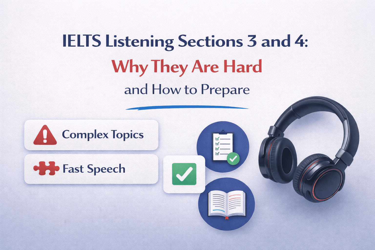 IELTS Listening Sections 3 and 4: Why They Are Hard and How to Prepare