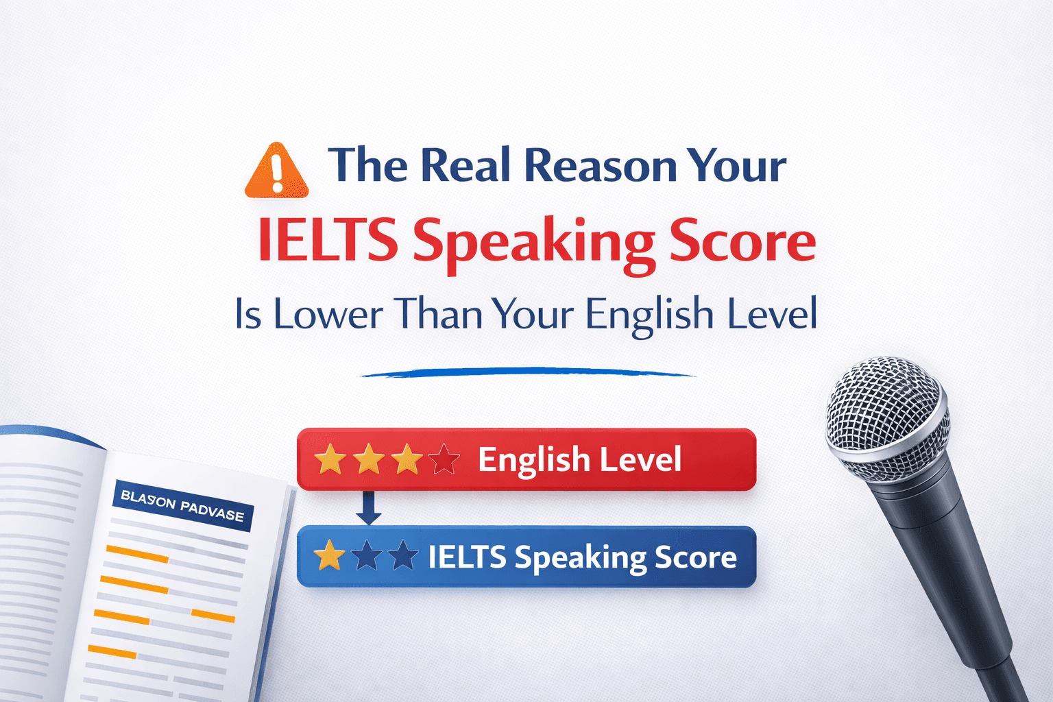 The Real Reason Your IELTS Speaking Score Is Lower Than Your English Level