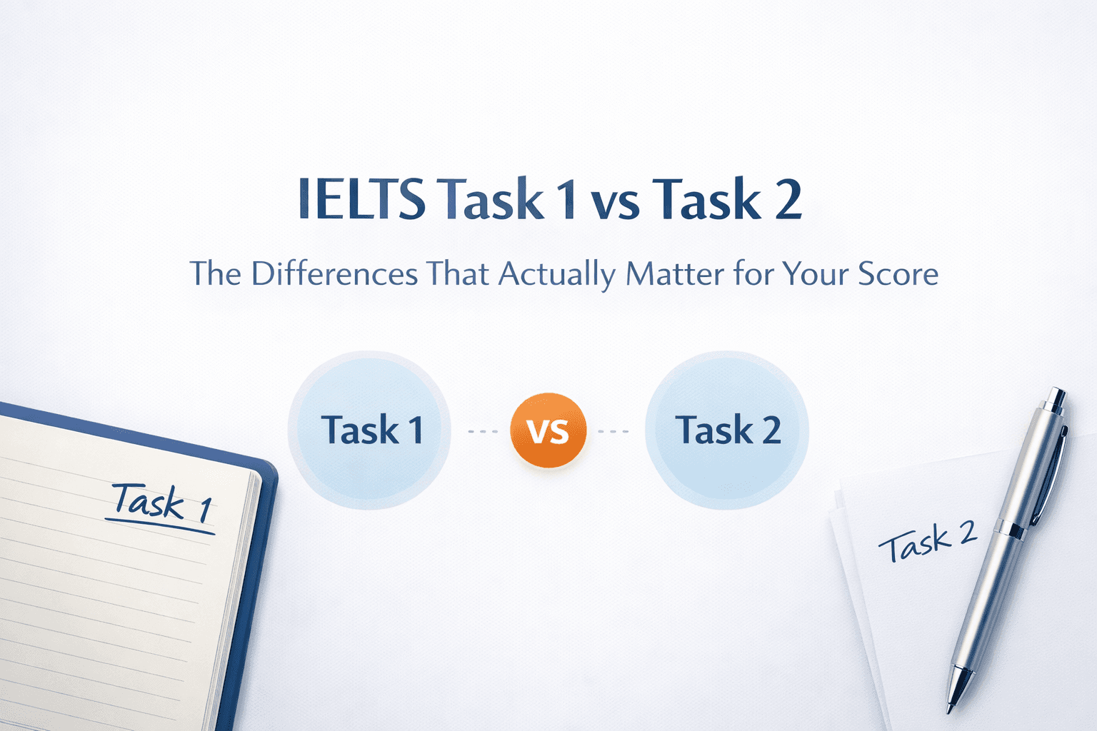 IELTS Task 1 vs Task 2: The Differences That Actually Matter for Your Score